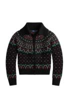 Fair Isle Wool-Blend Cardigan Black Polo Ralph Lauren