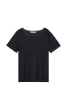 Mesh Trim Tshirt Black REMAIN Birger Christensen