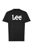 Wobbly Logo Tee Black Lee Jeans