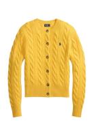 Cable-Knit Wool-Cashmere Cardigan Yellow Polo Ralph Lauren