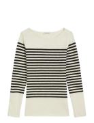 T-Shirts Long Sleeve Cream Marc O'Polo