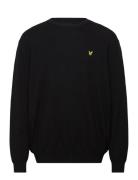 Cotton Merino Crew Neck Jumper Black Lyle & Scott