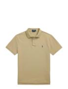The Iconic Mesh Polo Shirt Beige Polo Ralph Lauren