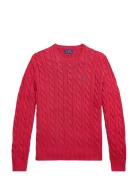 Cable-Knit Cotton Sweater Red Polo Ralph Lauren