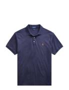 Custom Slim Fit Soft Cotton Polo Shirt Blue Polo Ralph Lauren