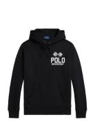 Slub Fleece Graphic Hoodie Black Polo Ralph Lauren