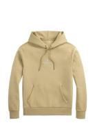 Logo Double-Knit Hoodie Beige Polo Ralph Lauren