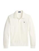 Brushed Fleece Polo-Collar Pullover Cream Polo Ralph Lauren