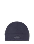 Isak Ambas Logo Beanie Navy Mads Nørgaard