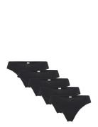 Brief Thong Cotton Nellie 5 Pa Black Lindex