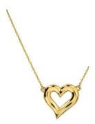 Puff Heart Necklace Gold Gold Syster P