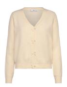 V-Neck Wool-Blend Cardigan Cream Mango