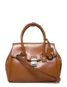 Small City Handbag With Flap Brown Mango