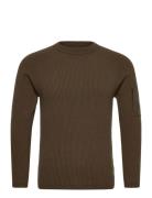 Lambswool Grs Crew Neck Full Knit Brown C.P. Company
