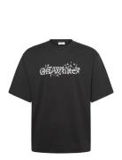 Bookish Flower Skate S/S Tee Black Off-White