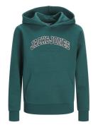 Jjecaleb Varsity Sweat Hood Noos Jnr Green Jack & J S