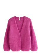Strikket Cardigan Pink Lindex