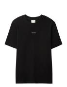 Ss Stretch Cotton Pique Nano Tee Black Calvin Klein
