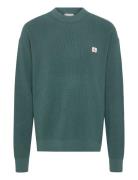 Ls Ez Cotton Waffle Crwnk Swtr 9 Green Calvin Klein Jeans