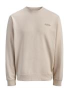 Jjearchive Graphic Sweat Cn Sn Jnr Beige Jack & J S