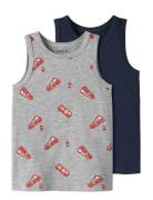 Nmmtank Top 2P Grey Firetruck Noos Grey Name It