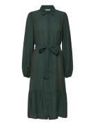 Midi Shirt Dress Green Bubbleroom