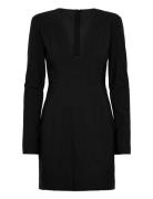 Bow Back Shift Dress Black Bubbleroom