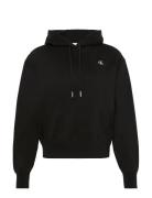 Ls Rlxd Mono Fr Terry Po Hood Black Calvin Klein Jeans