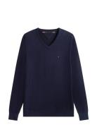 Essential Cotton V Neck Navy Tommy Hilfiger