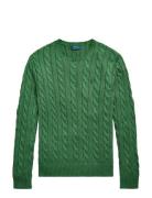 Cable-Knit Cotton Sweater Green Polo Ralph Lauren