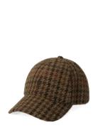 Checked Wool Tweed Ball Cap Brown Polo Ralph Lauren