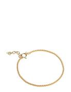 Bracelet, Box Chain 1,45 Mm Gold Enamel Copenhagen