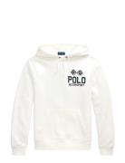 Slub Fleece Graphic Hoodie White Polo Ralph Lauren