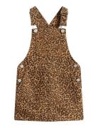 Dungaree Dress Denim Leopard Aop Patterned Tommy Hilfiger