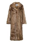 Ylva Faux Fur Coat Brown Twist & Tango