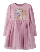 Nmfmebba Pawpatrol Ls Tulle Dress Cplg Pink Name It