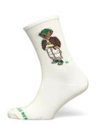 Polo Bear Cotton-Blend Crew Socks Cream Polo Ralph Lauren