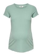 Olmemma S/S Top Jrs Noos Green Only Maternity