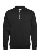 Half Zip Polo Sweat Black Lindbergh
