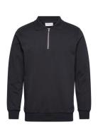 Half Zip Polo Sweat Black Lindbergh