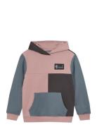 Sweat Hoodie - Colorblock Patterned Color Kids