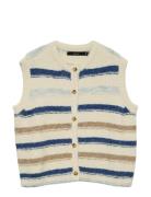 Vmkira Sl O-Neck Stripe Vest Boo Cream Vero Moda