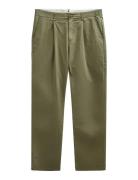 Akjan Cotton Poplin Pants Khaki Anerkjendt