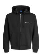 Jornorrebro Emb Sweat Zip Hood Noos Black Jack & J S