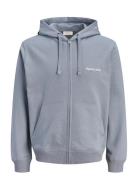 Jornorrebro Emb Sweat Zip Hood Noos Blue Jack & J S