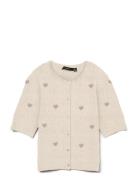 Vmdoffy Intarsia 2/4 O-Nck Cardigan Noos Cream Vero Moda