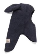 Balaclava Ears Wool Fleece Navy Huttelihut
