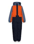 Coverall - Colorblock Patterned Color Kids