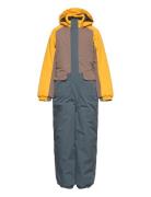 Coverall - Colorblock Patterned Color Kids