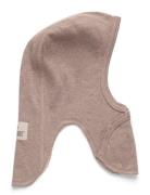 Balaclava Cotton Rib W. Lin. Beige Huttelihut